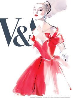 david downton, fashion illustration, V&A