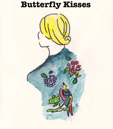 Butterfly Kisses, Fashion Illustration, Carolyn Everitt