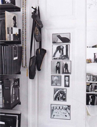 Elle Decoration, black and white interiors, monochrome, black ballet shoes