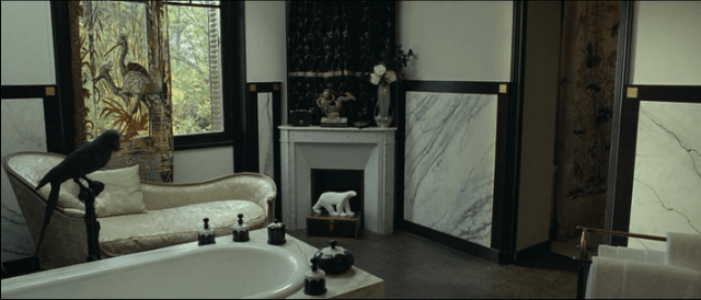 Igor and Coco, bathroom, black and white interiors, monochrome