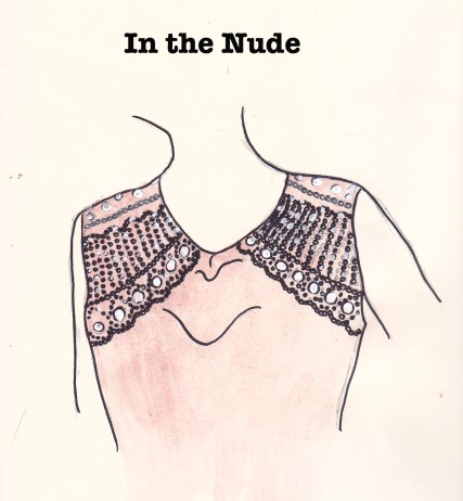 In the Nude, Carolyn Everitt, Fashion Illustration, 1930s dress