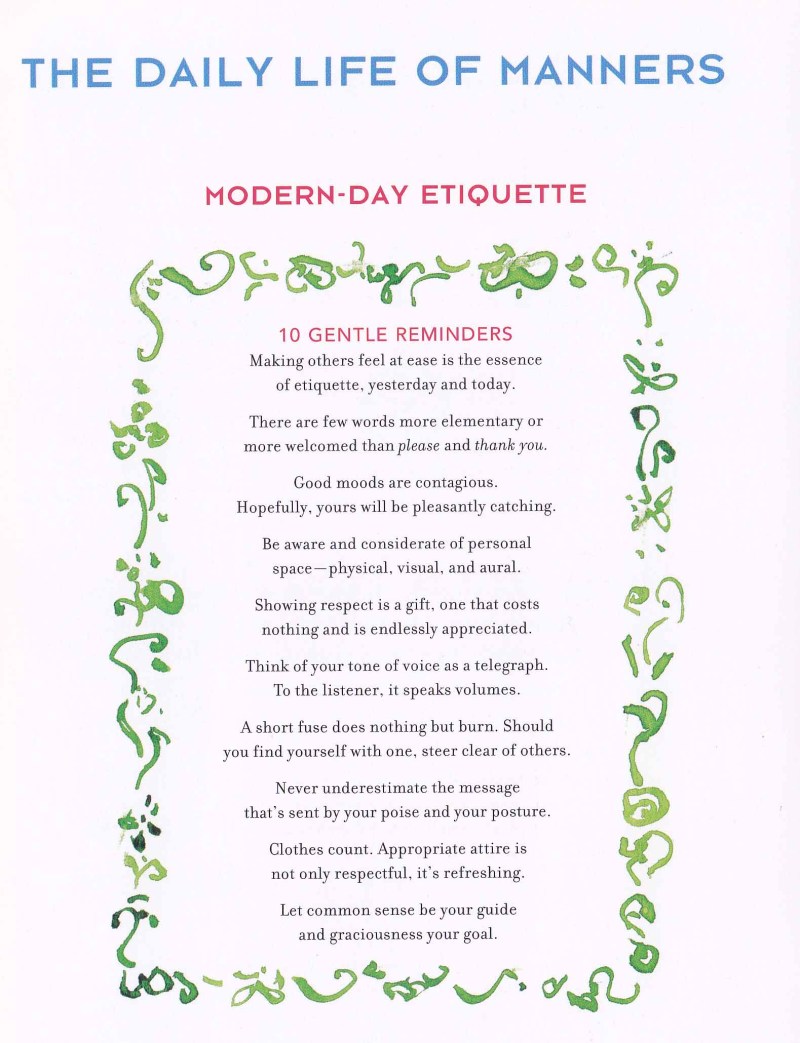 Manners, Kate Spade, Books