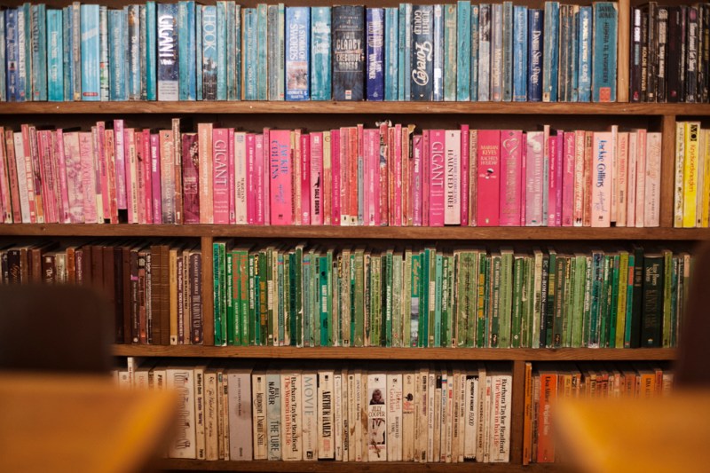 The Laundromat, Coloured books, library, cafe
