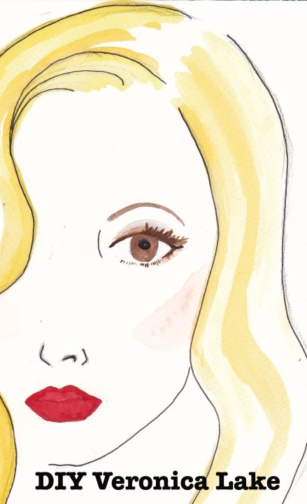 Veronica Lake makeup, Carolyn Everitt, Illustration