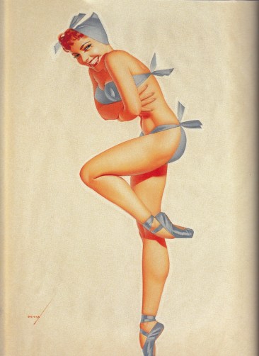 Pin up wearing ballet shoes, George Petty