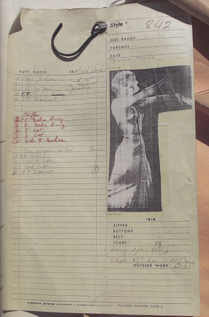 golddesign William Travilla, Gold Dress, Marilyn Monroe, Gentlemen Prefer Blondes