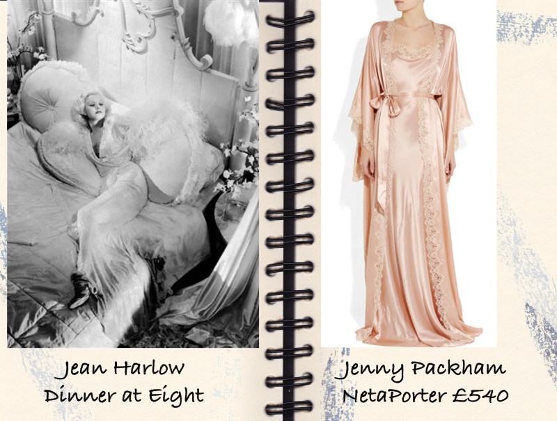 Jean Harlow, Dinner at Eight, Jenny Packham, NIghtgown, Netaporter