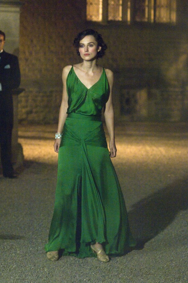 green dress atonement Keira Knightley Same Style Green Vintage Evening Dress in Movie Atonement Green / S main image 0
