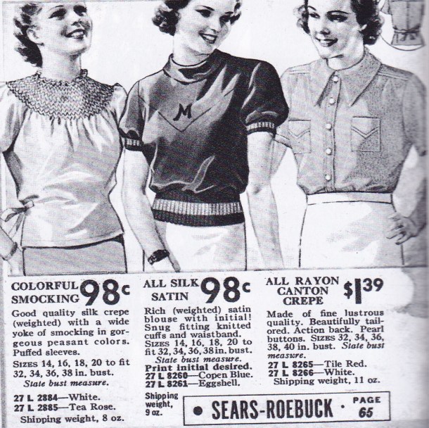 monogramjumperad 1930s Sears, Monogrammed Jumpet