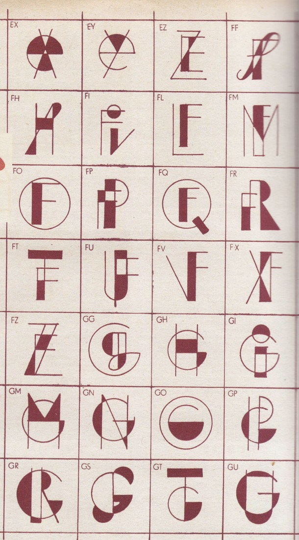 monograms 1930s Monograms, Initials