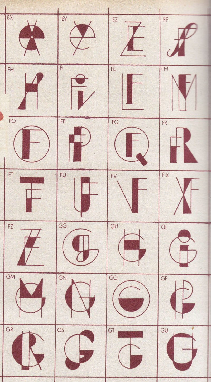 1930s Monograms, Initials