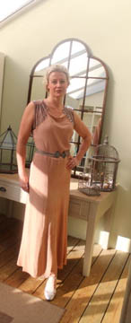 nudedress Nude Vintage 1930s Dress, Front