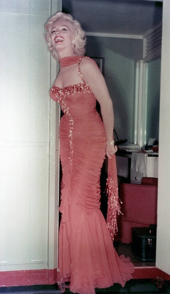 orange number William Travilla, Orange Dress, Marilyn Monroe, Gentlemen Prefer Blondes