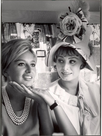 Sophia Loren and Sister