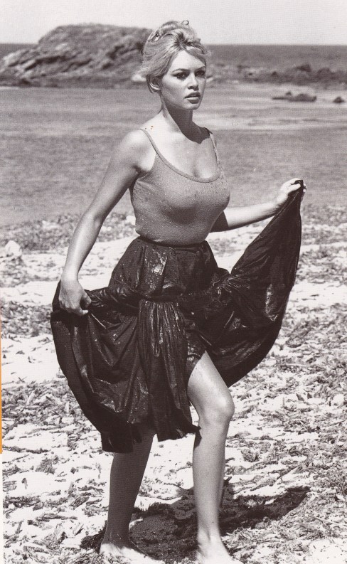 Brigitte Bardot, body, sea, beach