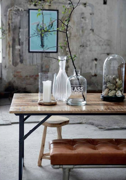 Bell jar, glass jars, industrial style