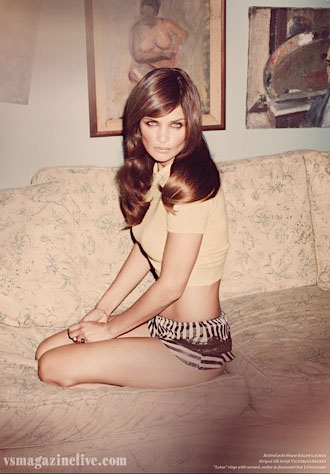 Helena Christensen, at home