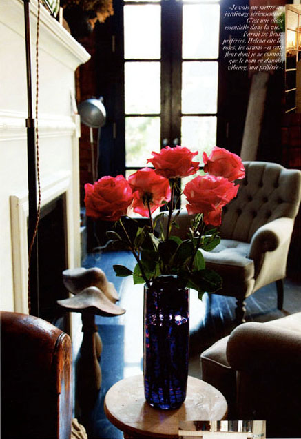 Helena Christensen, sitting room, the selby