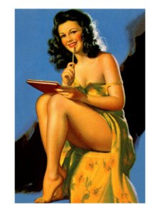 Pin Up Girl Poster, Karen Harrison, All Posters