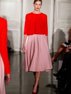 Emilia Wickstead, Red and Pink, Autumn/ Winter 2012