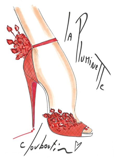 Christian Louboutin, Shoe Illustrations