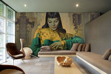 Lady of the Orient Mural, Tretchikoff, Surface View