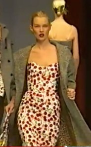 Dolce & Gabbana, Fall 1996, Cherry Dress, Kate Moss