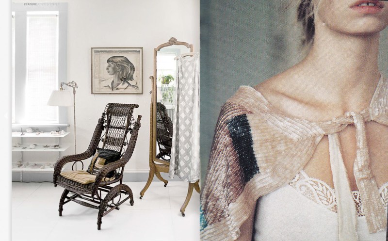 White romantic room, sequinned cape