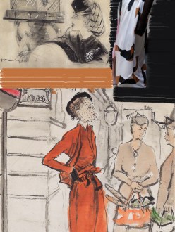 Diane Von Furstenburg, 1940s dress, Lauren Bacall, Black veiled hat, The Big Sleep