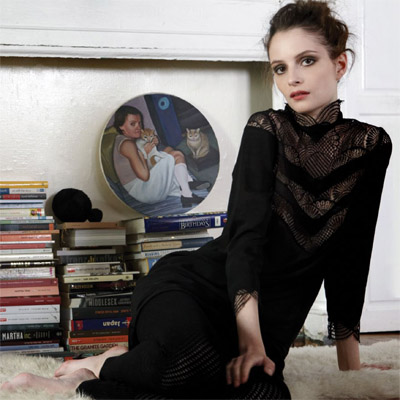 Tocca fashion, Autumn Winter 2011, black victoriana shirt