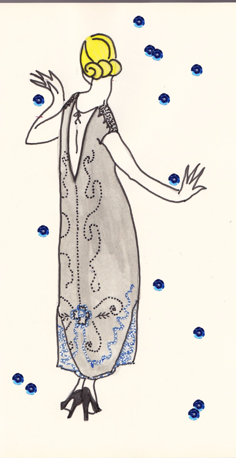 Weimar1 copy Weimar Republic cabaret, Herr Kettners, 1920s black lace flapper dress, burlesque