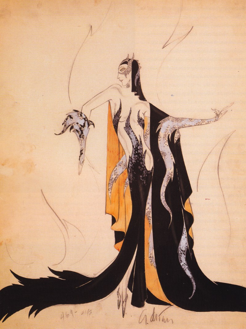 Madam Satan, Adrian, Fashion Illustration, 1930, Dressed by Deborah Nadoolman Landis