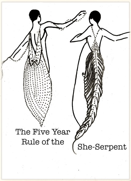 The Five Year Rule of the She-Serpent, Carolyn Everitt, Erte