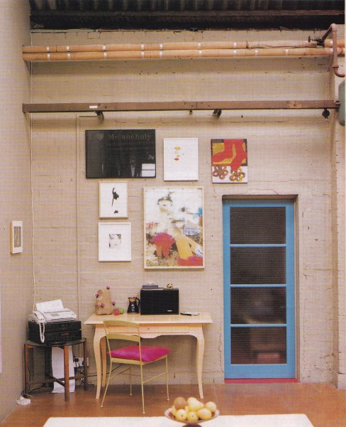 Kitsch, Gary Hume, Pink industrial interior