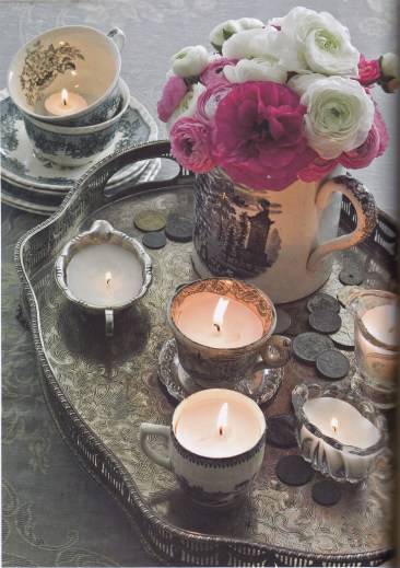 Rediscovered Treasures, Tea Cup Candles