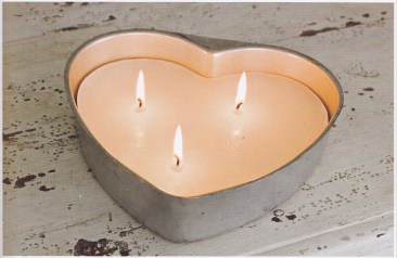 Rediscovered Treasures, Heart Cake Tin Candle