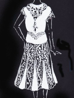 Vintage Whites, Carolyn Everitt, edwardian, 1920's fashion illustration