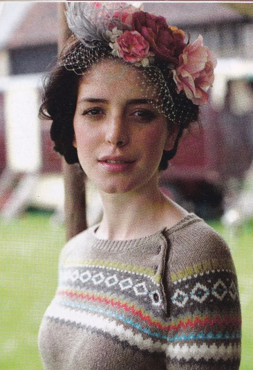 Country Living, Country cool, fairisle jumper, rose fascinator