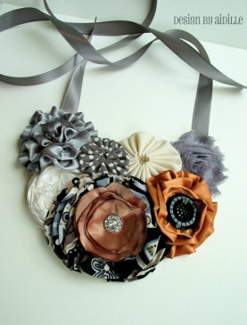 Statement bib necklace, Etsy