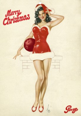 Christmas pin up