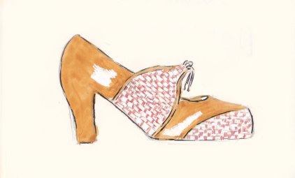 Toast Spring Collection, Fashion Illustration, Olivia Heels