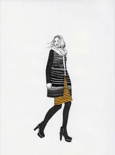Daphne van den heuvel, fashion illustration