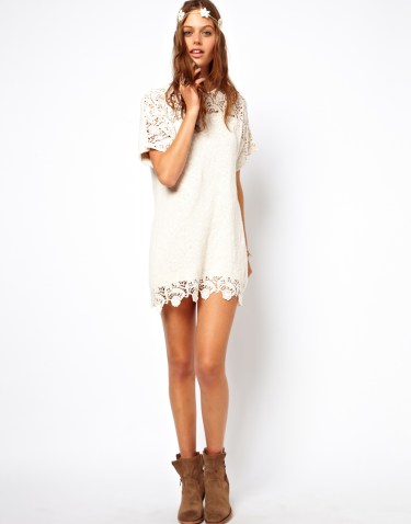 Asos lace dress, festival chic