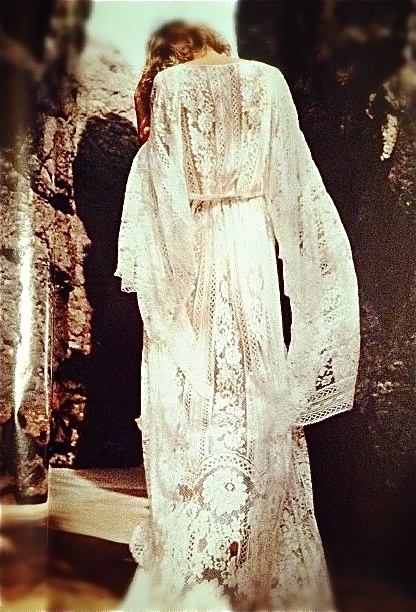 white lace boho dress, hippie dress