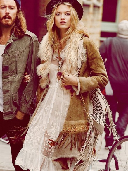 Afghan coat, hippie style, boho style