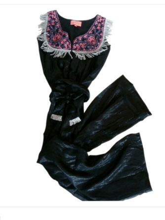 fringed lurex jumpsuit, Manoush, festival chic