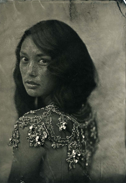 Angela and Ithyle, collodian photography