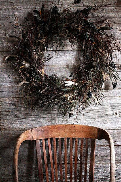 feathered wreath