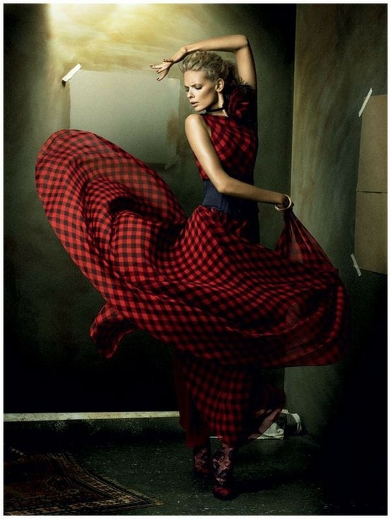 Julia Stegner, Flamenco, Vogue Germany December 2008