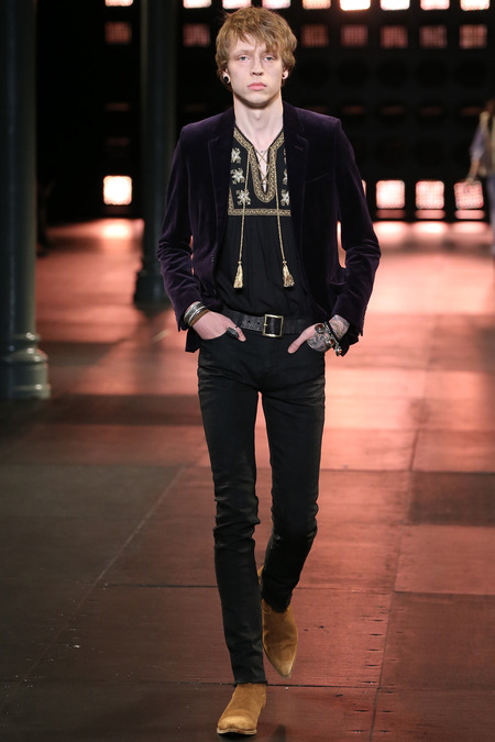 Saint Laurent spring menswear 2014, Hedi Slimane, boho style, boho boys